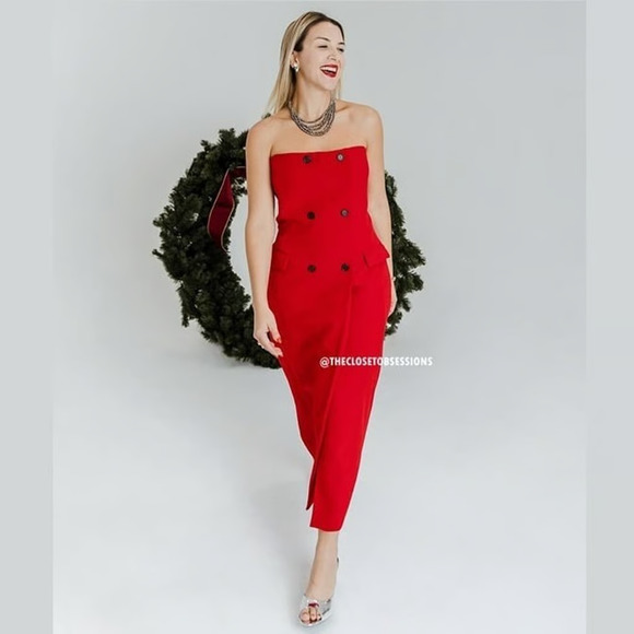 ZARA BLOGGER FAVE!!! Midi Dress with Front Slit NWT - Picture 11 of 16